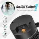DoE-Compliant CEC approved 1.5HP 115v 4920GPH Above Ground Pool Pump with On/Off Switch and Reversible Discharge Port