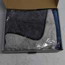 KKV Full-Sized SUV Drying Towel, 48x24 Dual Sided Microfiber Car Cleaning Towel with Twisting Yarn Technique, 1400GSM Super Absorbent, Scratch-Free, Machine Washable (LightGrey-MarineBlue)