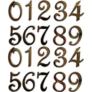 3 Inch House Numbers Stickers Black for Mailbox Apartment Hotel Office Room Door Address Sign Home Business Decoration Project. (Black)