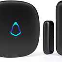 Door Chime, METAK Wireless Door Open Contact Sensor Alarm with 500 FT Range, 58 Chimes and 5 Volume Levels for Business/Store/Home/Office When Entering, 1 Transmitter + 1 Plug-in Receiver (Black)