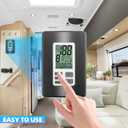 9330A3341 Digital Thermostat,Compatible with Coleman Mach 9330-33 Series Multiple Zone RV Digital Thermostat,Hot/Cool Temperature Control 12V Wall Mount RV Comfort ZC Thermostat for RV, Black