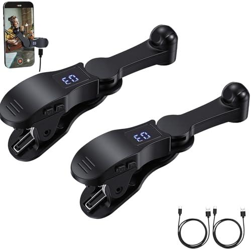 Sabary 2 Sets Auto Clicker for Smart Phone, Fast Screen Tapping Device Auto Tapper Continuous Click Simulation Finger for Games, Live Likes, Flash Deals, Reward Tasks, Plug and Play (Black)