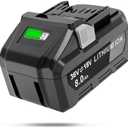 Xeanerol 【Upgrade 21700 Technology】 36V/18V 4.0Ah/8.0Ah Lithium Ion Multivolt Battery Replacement, Compatible with Metabo HPT Battery 36V/18V, 371751M 372121M BSL36A18 BSL36B18 Cordless Power Tools
