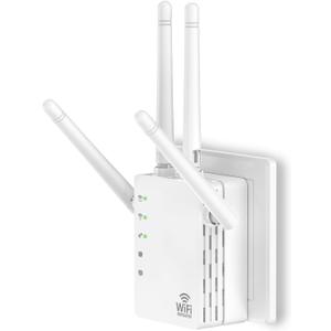 WiFi Extender, WiFi Extender Signal Booster, WiFi Booster, Covers Up to 12880 Sq.ft and 105 Devices, Dual Band Wireless Repeater, WiFi Repeater, WiFi Extenders Signal Booster for Home (white)