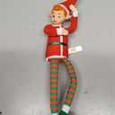 The Original Elf 12" Plush Christmas Elf Doll Poseable Shelf Sitter with Flexible Dangling Legs Perfect for Christmas Decorations, Toy Elf for Kids, Mini Elves, and Tree Topper (Boy)