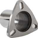 Universal Semi Direct Fit Exhaust Converter Pipe 2.5"OD 3-Bolt Flange Repair KitT304 Stainless Steel, exhaust flange repair,weld on exhaust flange