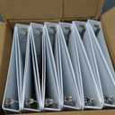 Cardinal Economy 3-Ring Binders, 1", Round Rings, Holds 225 Sheets, ClearVue Presentation View, Non-Stick, White, Carton of 12 (90621)