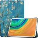 Tablet Cover for Huawei Matepad Pro 10.8 MRX-W09/W19(2019 Release), Ultra Slim Folio Stand Lightweight Leather Case for Huawei Matepad Pro 10.8 2021 MRR-W29/W39 (KST-Apricot)