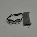 ZIONOR Swim Goggles, G1 SE Swimming Goggles Anti-Fog for Adult Men Women (A0-clear Lens Black White Frame)