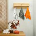 Peryiter 3 Pcs Farmhouse Bathroom Decor Hand Towels 14x29 Inch Cotton Bath Towels Rustic Embroidered for Boho Kitchen Decor Inspirational Christian Gift(Yellow Green White,Blessed Thankful Grateful)