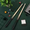 2pcs Mini Pool Cue Sticks 18.89 in Short Pool Cue Set Lightweight Smooth for Teen Practice Game Room Use Easy Transport and Storage, 48.00X2.00X1.00CM