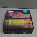 POOFZY Permanent Outdoor Lights for House,100ft RGB+IC Smart Outdoor Decor, 50 Scene Modes,App/Remote Control,IP67 Waterproof,for Christmas,Halloween,Daily & Holiday Party Decor,House Roof Lighting