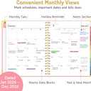 Forvencer 2026 Planner, Hardcover Calendar Planner Weekly and Monthly, Jan 2026 - Dec 2026, 8.5" x 11", Spiral Daily Organizer for Home School, Pink