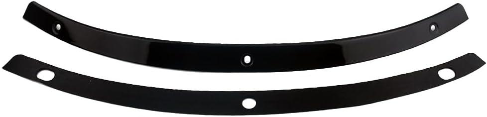 Motorcycle Windscreen Windshield Trim Gloss Black Steel Smooth Compatible for Harley Davidson Touring Street Glide Electra Glide Ultra Limited Tri Glide 2014-2023