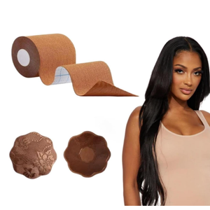 Boob Tape Breast Lift Tape for Large Breasts with 2 Pcs Nipple Covers