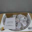 LEDIARY Caged Ceiling Fan with Light and Remote, 16in Small Low Profile Ceiling Fans with Lights, 6 Speed and Reversible Farmhouse Flush Mount Ceiling Fan for Bedroom, Kitchen, Living room