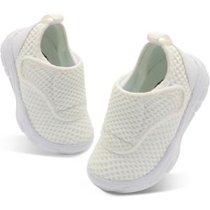 BARERUN Toddler Black Shoes Boys Girls Sneakers Boys Kids Black Shoes Sneakers White Toddler Size 6