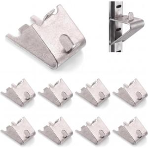 Hotop 8 Pieces 920158 Refrigerator Shelf Clips Freezer Cooler Shelf Support Commercial Replacement Rack Clips Buckles for Fridge Parts