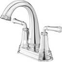 American Standard 7052214.002 Delancey 4-Inch Centerset Faucet with Red and Blue Indicators Polished Chrome