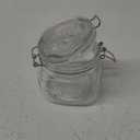 Mason Craft & More Airtight Kitchen Food Storage Clear Glass Clamp Jars, 16.9 Ounce (0.5 Liter) Short Mini Clamp Jar (17OZ MINI SHORT JAR PACK OF 1)