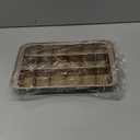 Brownie Pan with Dividers, Non Stick Brownie Baking Pan, 18 Pre-slice Carbon Steel Bakeware Tray with Grips for Oven Baking Bread, Square Mold Tray for Baking Cake Biscuit Muffin, 12X8X2''
