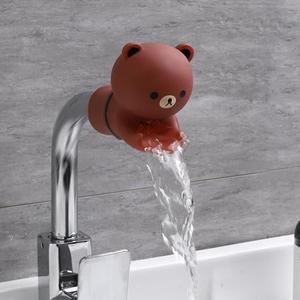 YZNLOQ Faucet Cover,Faucet Extender for Children,Anti-Splash Cartoon Silicone Extender Universal Bathtub Safety Spout Guard,Animal Spout Extenders for Sink Faucets Wash Hands for Infants,Toddlers