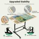 ALL4JIG 1500 Pieces Puzzle Table with Legs and Wheels, 24.92"33.58" Wooden Jigsaw Puzzle Table with 4 Drawers & Cover,Upgraded Stability & Optimized Lightweight Design,Vertical Placement Option