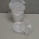 CURTA 1 Quart Translucent Round Food Storage Container with Lid, Pack of 4  NSF Listed, BPA-Free, Commercial-Grade Polypropylene, Freezer & Dishwasher Safe, Non-Stick, Easy-Read Graduations