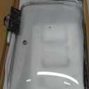 Vayepro 2-Burner Griddle Pan with Glass Lid - Nonstick Stovetop Griddle for Gas, Glass Stove Top - Aluminum Camping Grill Pan for Pancakes, Eggs, Breakfast (16.9" x 10.2" x 1")