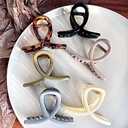 Big Hair Claw Clips Medium Size Butterfly Hair Clips for Women 3.15" Strong Hold Non-slip Jaw Clips Hair Accessories for Long Thick Thin Hair 5Pcs
