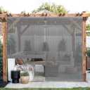 LazBlinds Cordless Roller Shades for Outdoor, Exterior Light Filtering Roll up Shades, Hanging Sunscreen for Patio, Balcony Indoor/Outdoor Porch, 22'' W x 64'' H, Natural