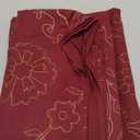 Popular Handicrafts Indian Hippie Mandala Bohemian Beautiful Paisely Window Drapery Curtain Bedroom Living Room Balcony Valance Panels Maroon Gold (38"W x 83"L (Pack of 2))