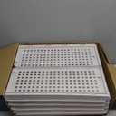 5 Pack Stackable Closet Storage Basket - Stackable Storage Bins, Multifunctional & Foldable Closet Organizer Waterproof, Wardrobe Cupboard Space-Saving Hat Storage Drawer Organizer, White