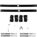 KINGGERI 300lbs Roof Rack Cross Bars - Compatible with Toyota RAV4 2026 with Flush Side Rails, Lockable Heavy Duty Aluminum Roof Rails Crossbars Luggage Cargo SUV Accessories