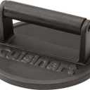 Cuisinart 6.5" Cast Iron Smashed Burger Press, Juicy and Crispy Burgers for BBQs, Cookouts