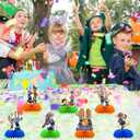 7Pcs Cute Animal Honeycomb Table Centerpiece, Movie Themed Party Supplies, 3D Cartoon Desktop Decorations, Birthday Party Decorations Supplies