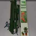 Tomato Cage Plant Support for Garden - 13 inch by 37 inch Climbing Plant Stake Square Rust Resistant Plant Trellis with 3Pcs Clips Outdoor Plant Stand Cage for Vegetable Flowers Fruit Cucumber Rose