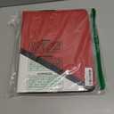 Gurgitat for 9 Pocket Card Binder for 900 Cards - Large Capacity Trading Card Collection Album Folder with Zipper for Women Teens Girls Red White Design for Sports Cards Game Cards