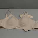 OEAK Womens Wireless Bras Scalloped Push Up Bralettes No Underwire Supportive Tshirt Bra Seamless Comfortable Everyday Bras L