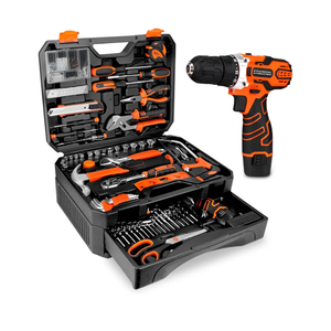 255-Piece Tool Set - Tool Kit with 12V Cordless Drill Driver, Toolbox Storage Case with Drawer, General Household Drill Set for DIY Projects, Home Repairs, Handyman