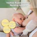 haakaa Supplemental Feeding Tube & Pouch Set,Baby Supplemental Nursing System,SNS Breastfeeding System,Food Grade Silicone