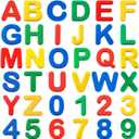 Silicone Alphabet Magnetic Letters and Numbers Set, 36 PCS Educational Multicolor ABC Fridge Magnets  Durable, Fun Learning Toy for Early Childhood