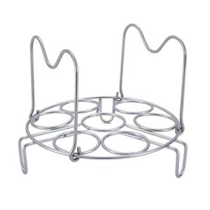 GREATLINK Stainless Steel Egg Rack & Steamer Basket for Pressure Cookers - 7 Egg Cooking Rack Trivet Organizer, Multi-Use Kitchen Tool for Eggs, Veggies, Utensils