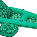Aqua Campania Ultimate 2-in-1 Pool Float Lounge  Extra Large  Inflatable Pool Floats for Adults with Adjustable Backrest & Cupholder Caddy  Multiple Colors/Styles