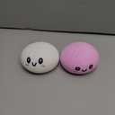 Dumpling Squishy Mystery Box 2 Pcs - 2026 Upgraded Dumplings Squishes for Adults Teens Squeeze Easter Basket Stuffers & Stocking Stuff Smiling Pink and White