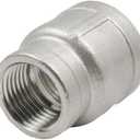 Beduan Stainless Steel Reducer Coupling, 1-1/4" x 1" Female NPT Reducing Cast Pipe Fitting(I.D X I.D:1-5/8" x 1-1/4")