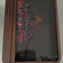 MeplLivs Dynamics Flame Fireplace Electric Wax Melt Warmer PTC Heating Plate Monochromatic Wax Burner Fragrance Wax Warmer for Home Office Gifts & Decor(Black)