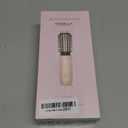 Youbella Cordless Hair Curling Iron Brush, Mini Travel Hot Straightener Comb, 3-In-1 Portable Wave Curling Wand, 1.5 Ionic Heated Brush, USB Rechargeable Hair Curler, All Black No Automatic Rotation