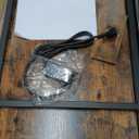 42" L-Shaped Gaming Desk,Computer Desk with Power Outlets, LED Lights, Reversible Corner Desk with 3-Tier Shelves,Cup Holder & Hook,Carbon Fiber Black for Home Office