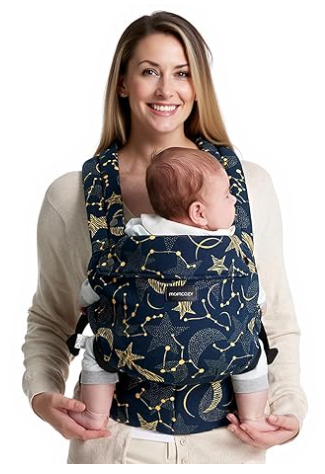 Momcozy Baby Carrier - Ergonomic, Cozy and Lightweight Carrier for 7-45lbs, Effortless to Put On, Ideal for Hands-Free Parenting, Enhanced Lumbar Support, Purehug for Infant to Toddler